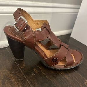 Born Brown Leather Sandals